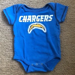 NFL Chargers baby onesie